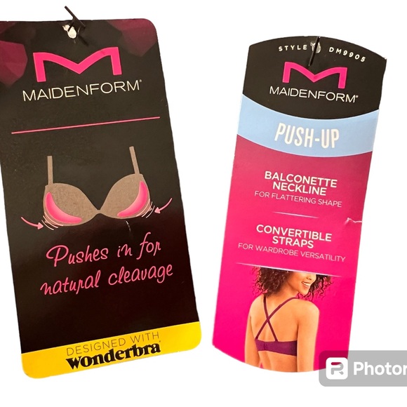 Choice of NWT “Maidenform” Push-Up Convertible Underwire Bra - Picture 5 of 11